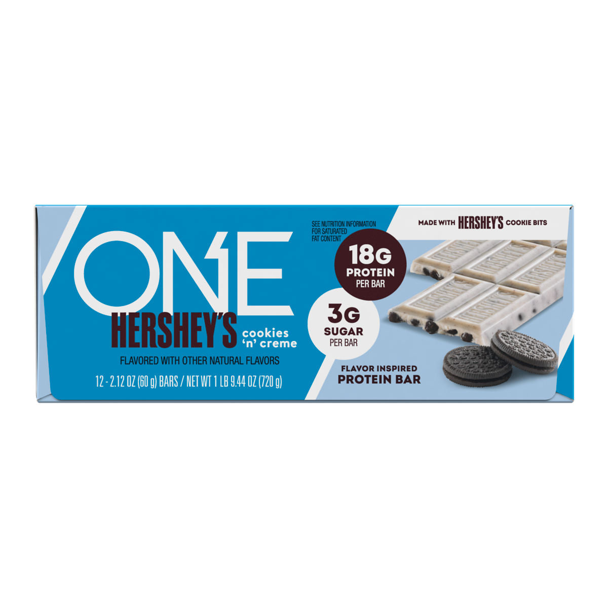 ONE Hershey Cookies 'n' Creme Flavor Inspired Protein Bar 60g
