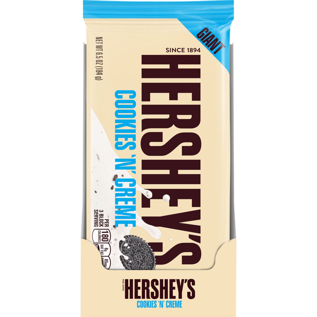 Hershey's 曲奇奶油巨型巧克力 6.5oz (184g)