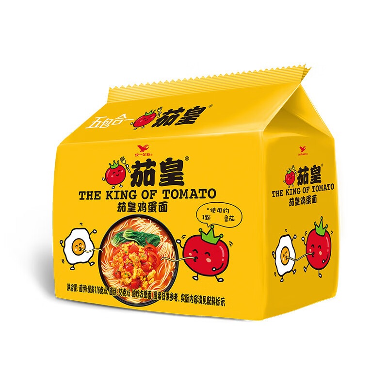 统一 茄皇鸡蛋风味方便面 580克