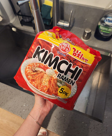 不倒翁 泡菜拉面 5包入(总重600克|120克 × 5)