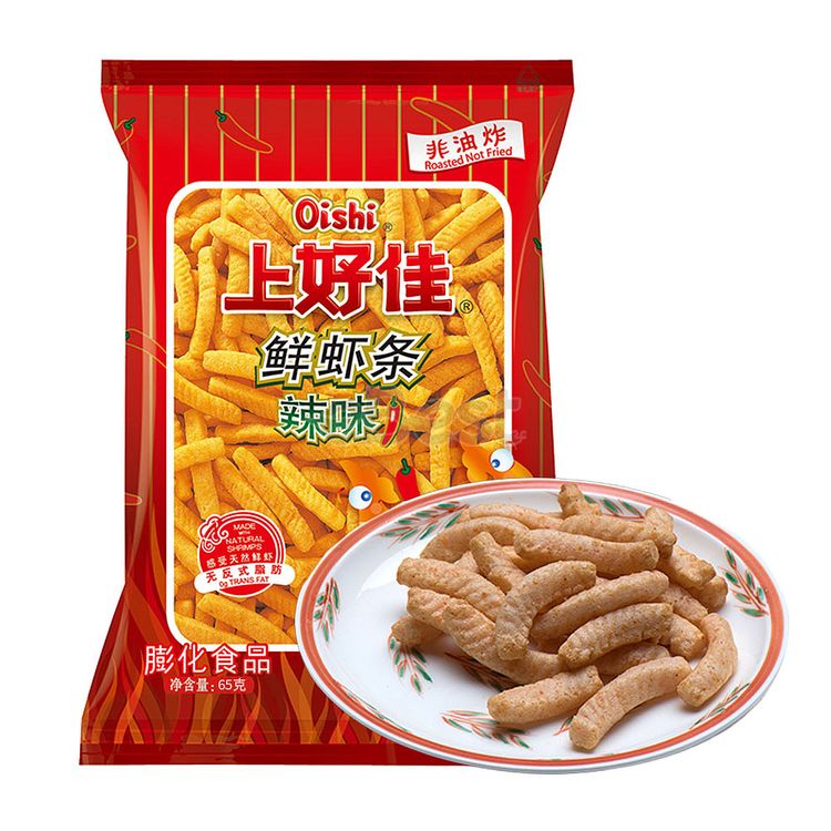 Oishi Spicy Shrimp Crackers – 65g