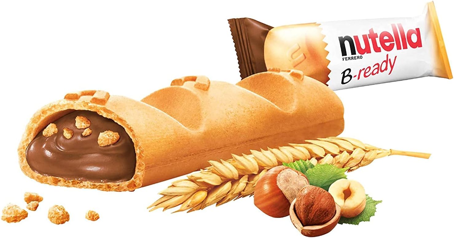 Nutella B-Ready Hazelnut Chocolate Snack Sticks (22g x 15 Pack)