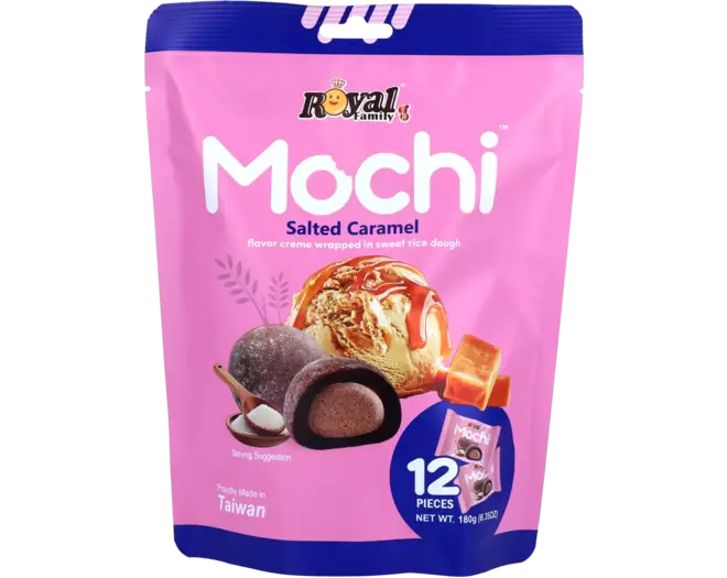 Royal Family Gluten-Free Mochi Salted Caramel Flavor 180g