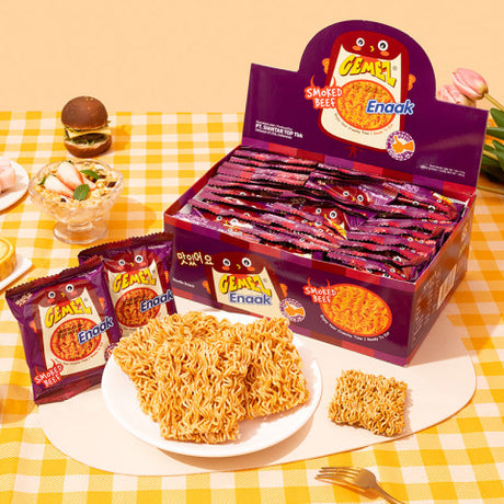 GEMEZ Enaak Noodle Snack Smoked Beef Flavour 16g