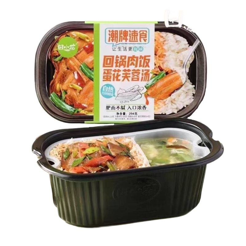 Tian Xiaohua Self-Heating Rice Deep Cooked Pork Rice with Egg Soup - 294g