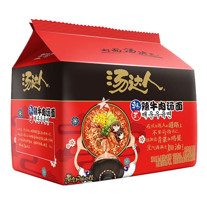 Tang Da Ren Spicy Beef Flavor Ramen – 5-Pack