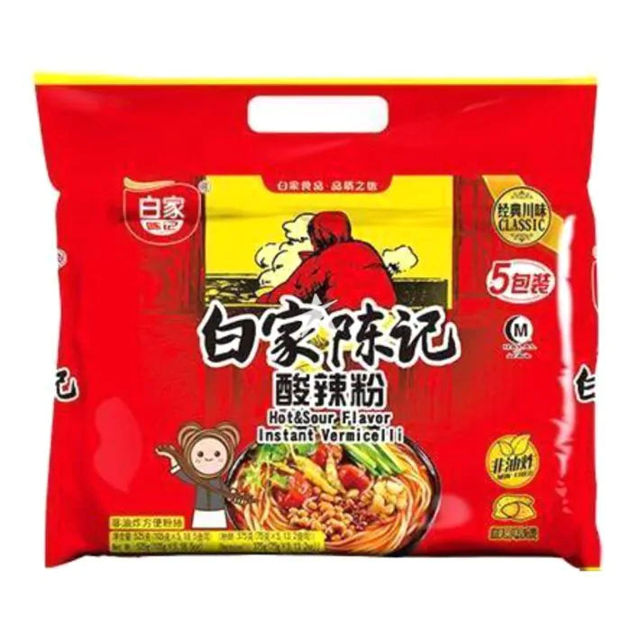 白家陈记 经典成都味 三重升级 酸辣粉 中辣 五连包 108g×5