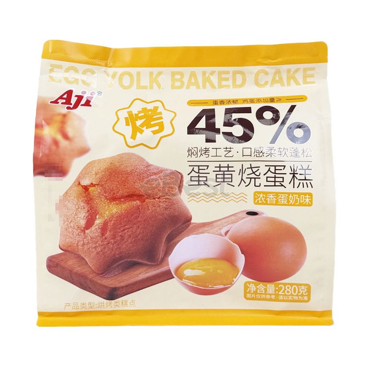 Aji 阿吉 蛋黄烘焙蛋糕(浓蛋奶风味)280克
