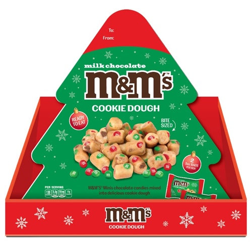 节日 M&M's 可食用饼干面团树形盒装 –170g