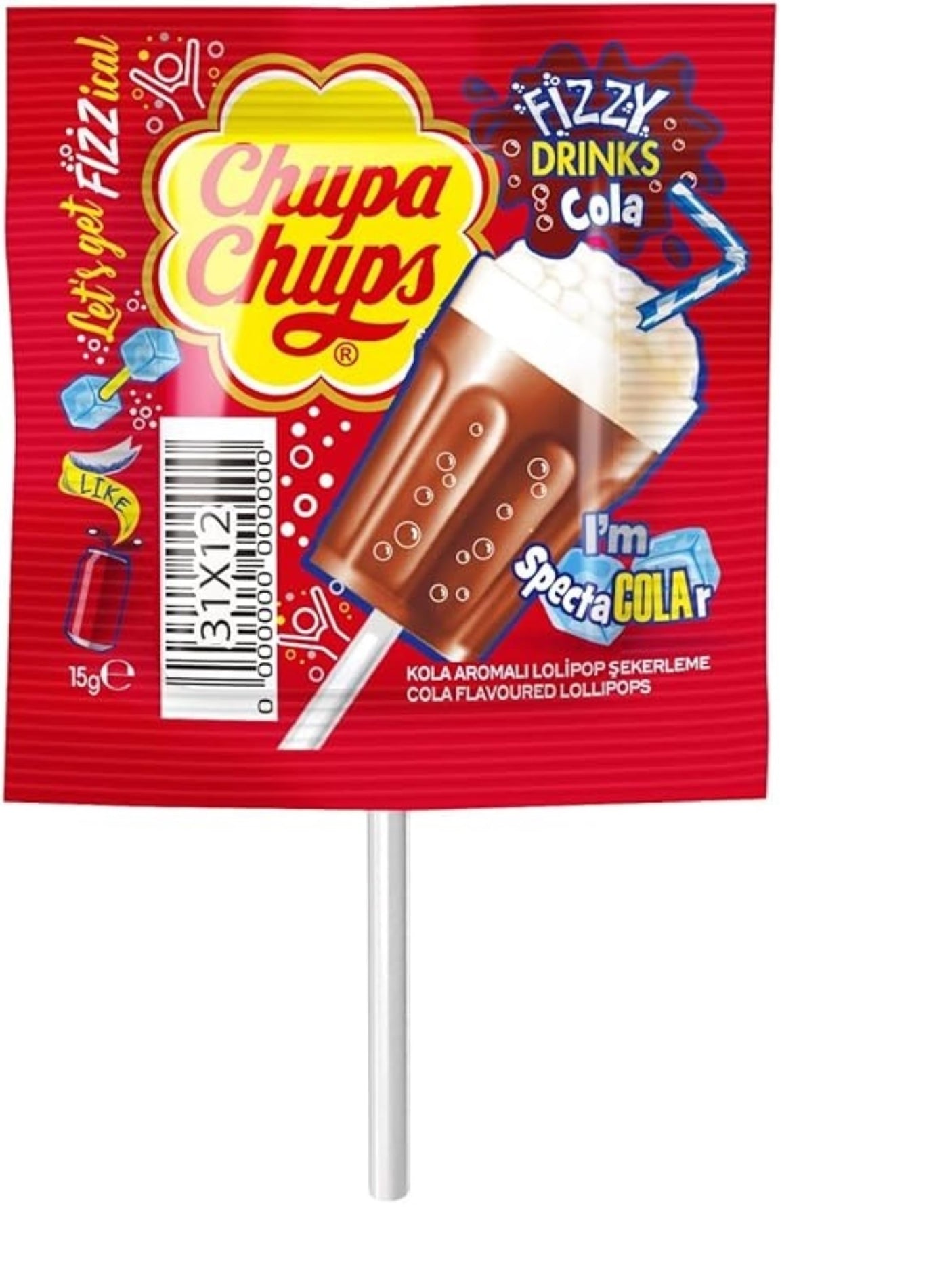 Chupa Chups 3D 汽水味棒棒糖 - 可乐味 15g