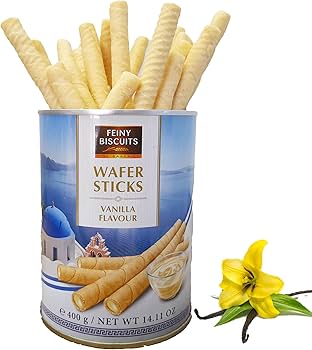 Feiny Biscuits Wafer Rolls with Vanilla Flavoured Cream 400g