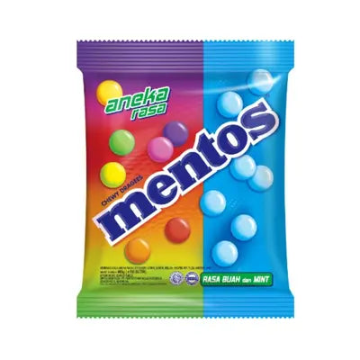 Mentos Mint Fruity Mix Bag 405g - Mint And Fruit Flavour