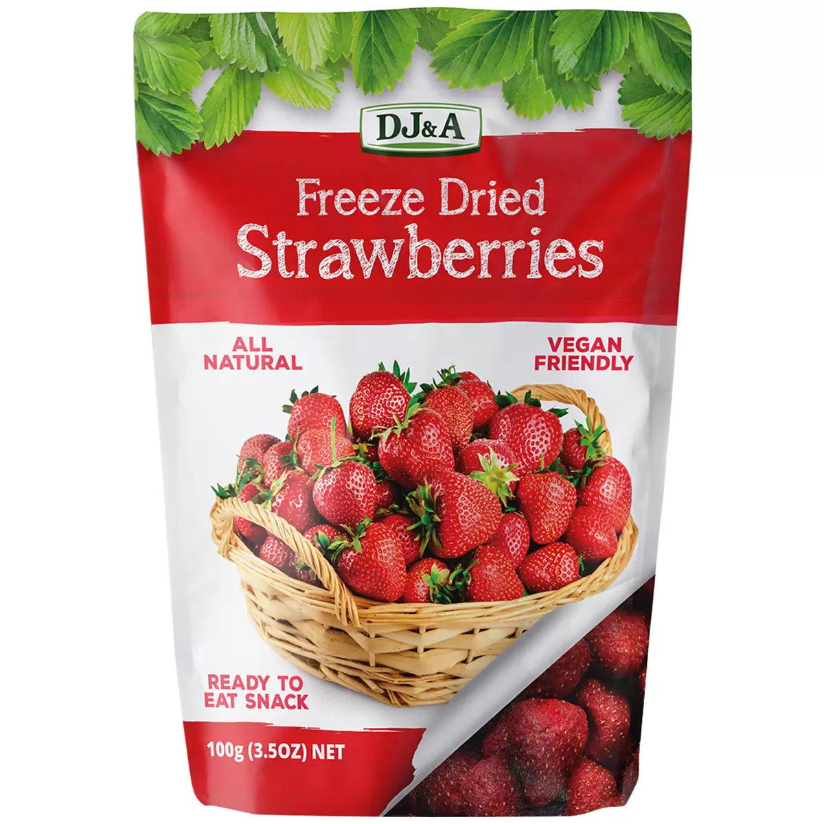 DJ&A Freeze Dried Strawberries (100 g)