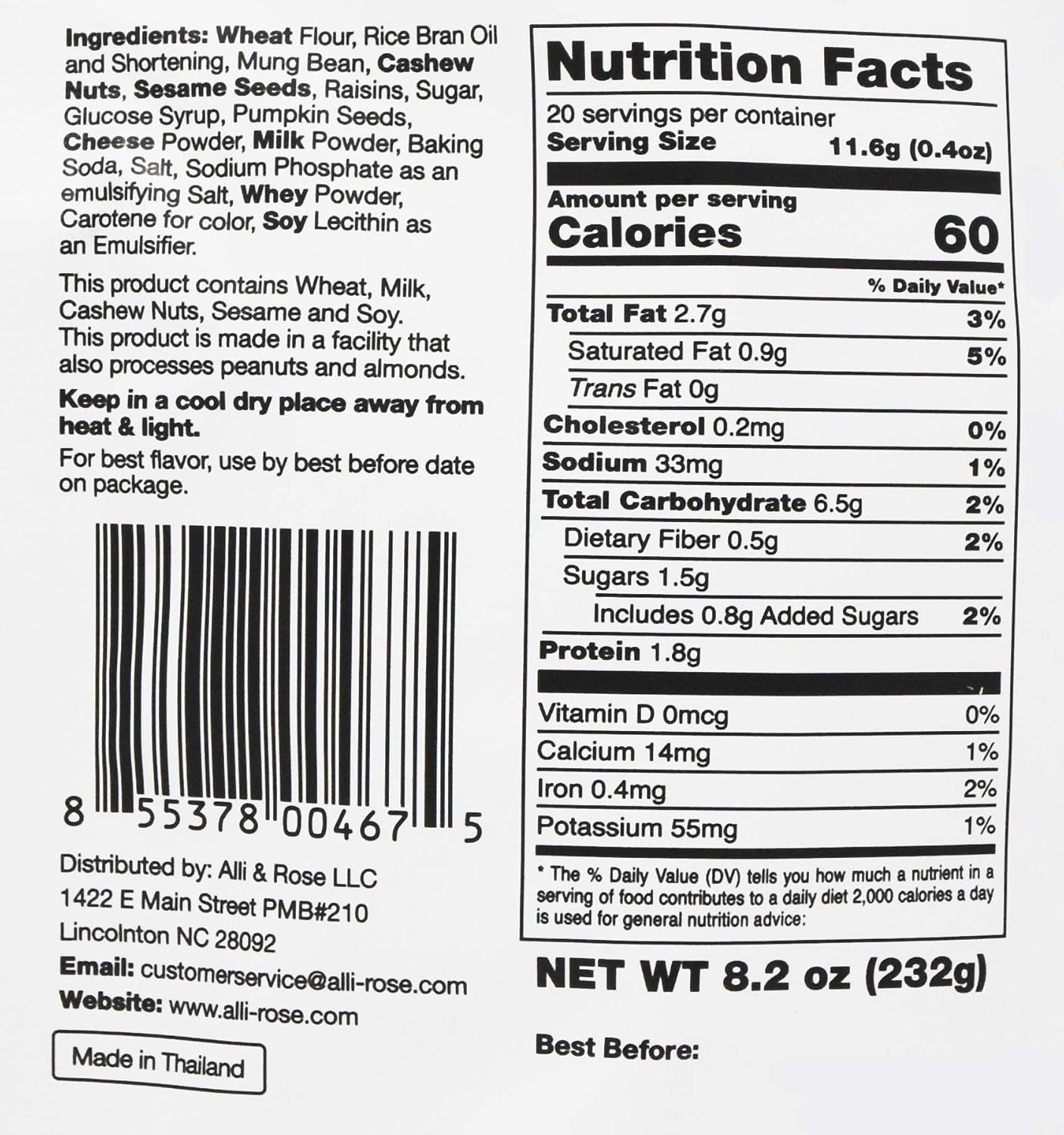 Tropical Fields Trail Mix Crackers (394 g)