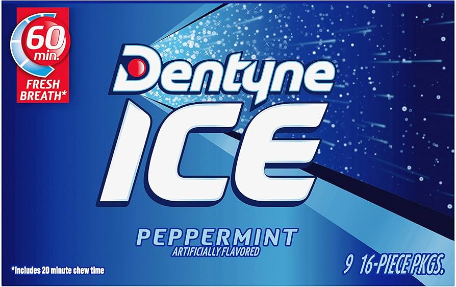 Dentyne Ice Sugar Free Gum Peppermint 16 Piece 24g