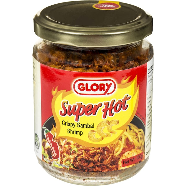 Glory Sambal Shrimp Super Hot Crispy 100g
