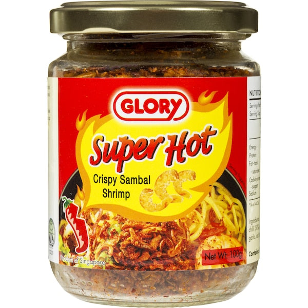 Glory Sambal Shrimp Super Hot Crispy 100g