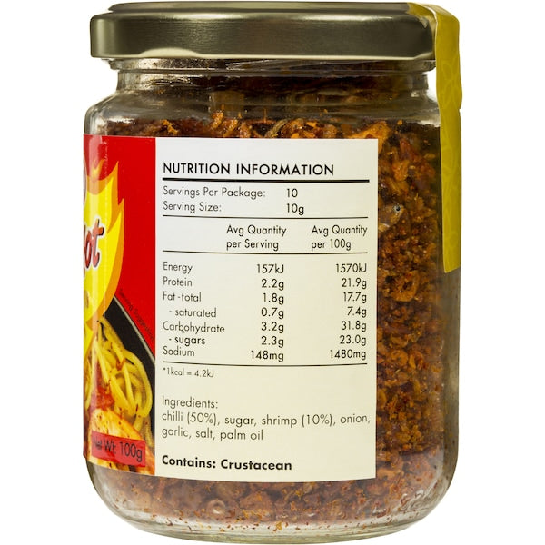 Glory Sambal Shrimp Super Hot Crispy 100g