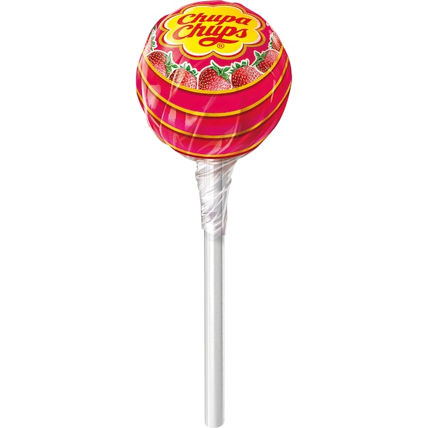 Chupa Chups Lollipop 9.3g Single - Strawberry Flavour