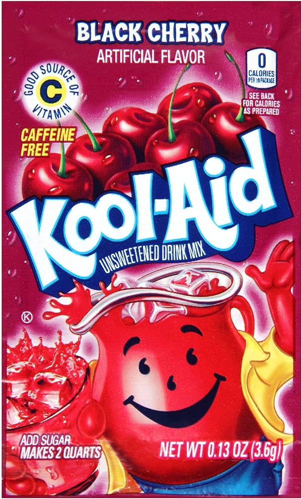 Kool-Aid Unsweetened Black Cherry Drink Powder 3.6g