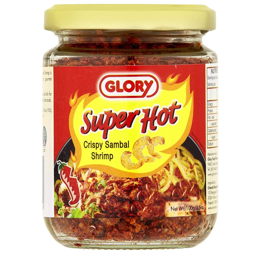 Glory Sambal Shrimp Super Hot Crispy 100g
