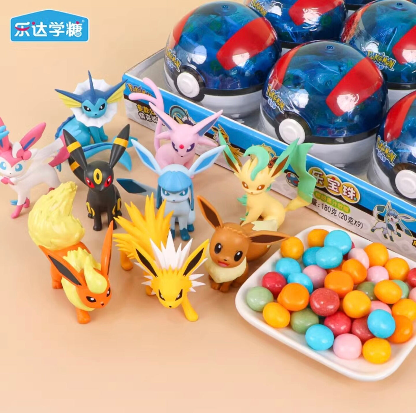 Le-da Pokemon Pokéball Fruit Juice Gummy Blue - 20g