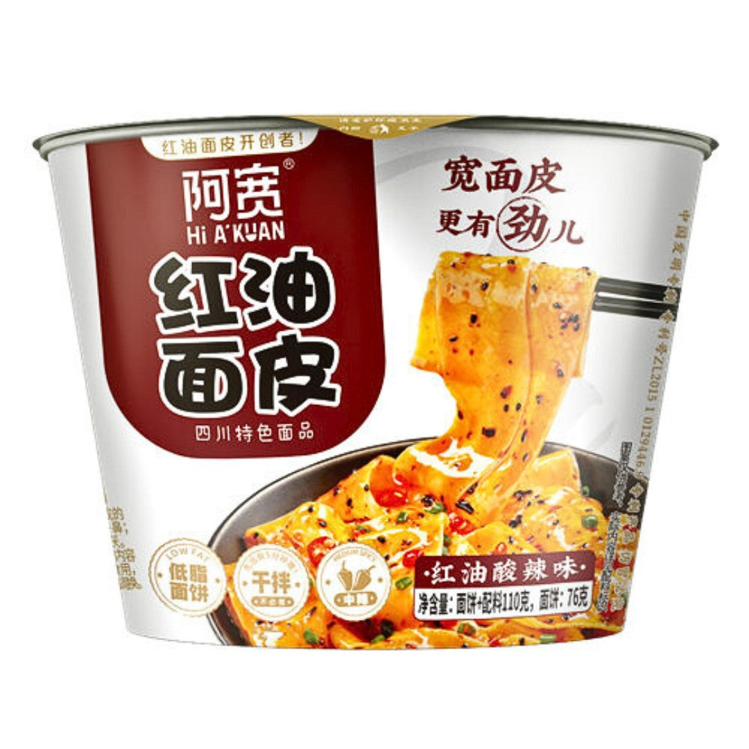 阿宽 红油面皮 红油酸辣味 桶装 110g