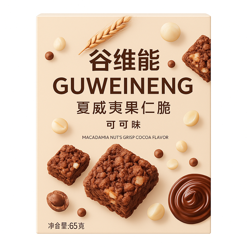 Gan Yuan Macadamia Nuts Crisp Sesame Flavor 65g
