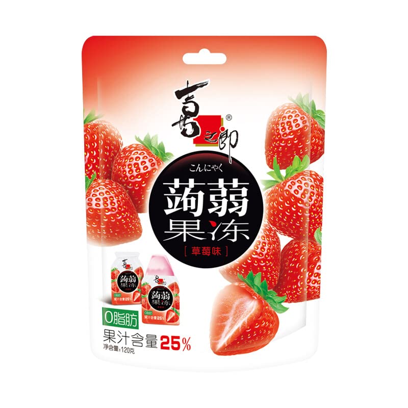 喜之郎蒟蒻果冻 草莓味 – 120克