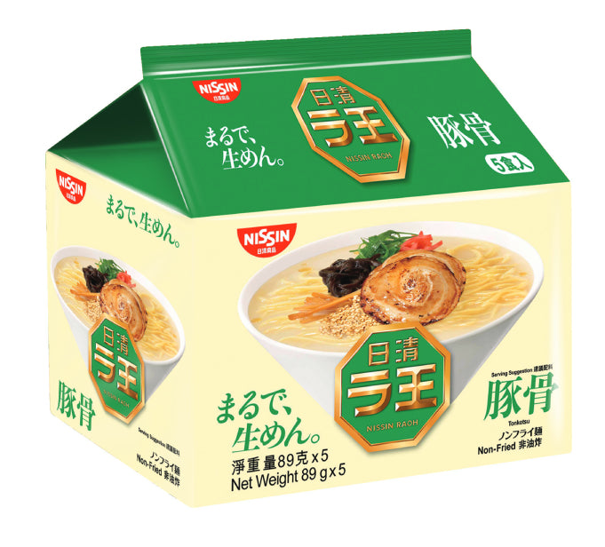 Nissin Raoh Ramen Noodle Soup Tonkotsu Flavor 5 Pack