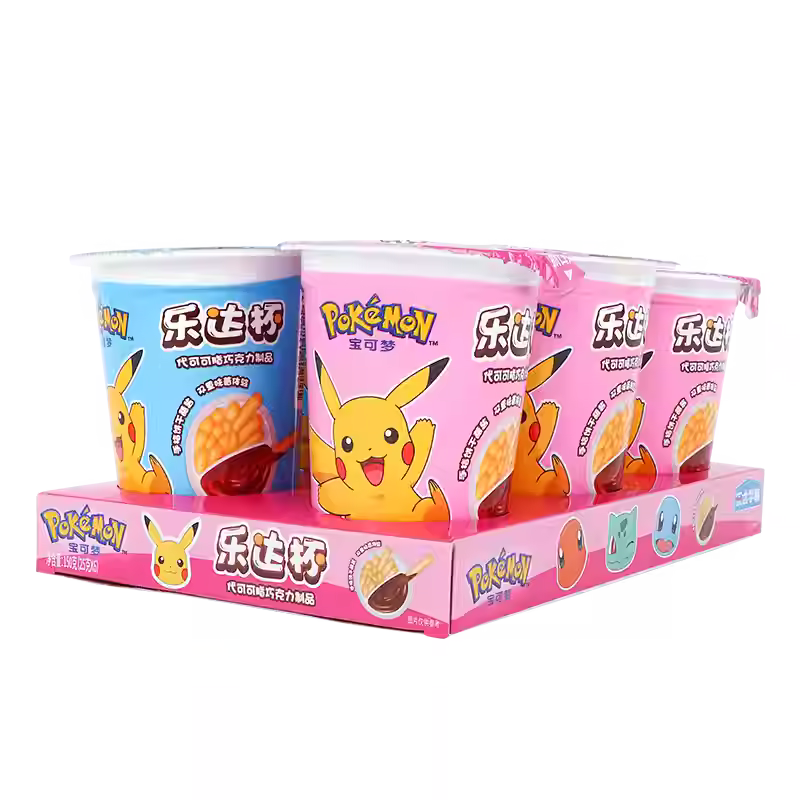 Le-Da x Pokémon Chocolate Cream & Butter Biscuit Sticks Cup - 25g