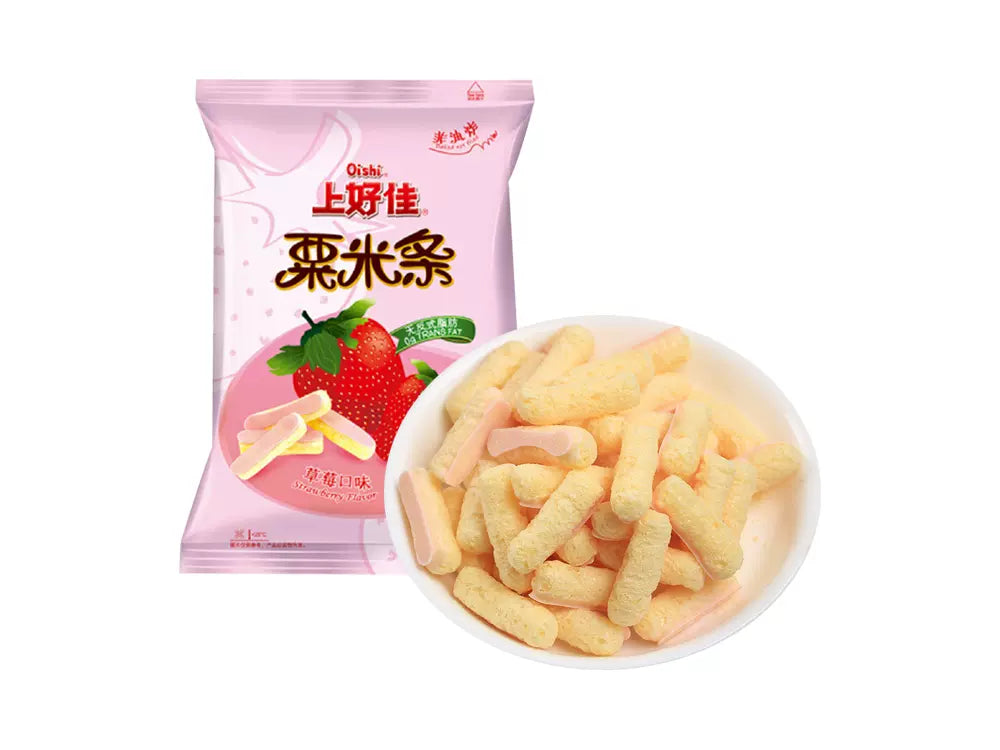 Oishi Corn Pops – Strawberry Flavor 70g