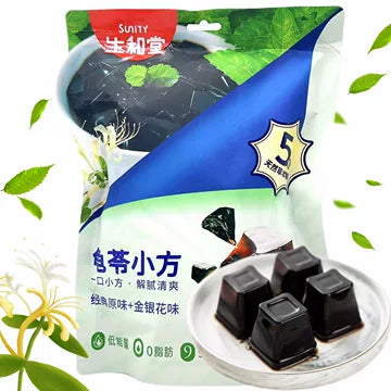 生和堂 龟苓小方 即食龟苓膏 经典原味+金银花味 11杯 混合装