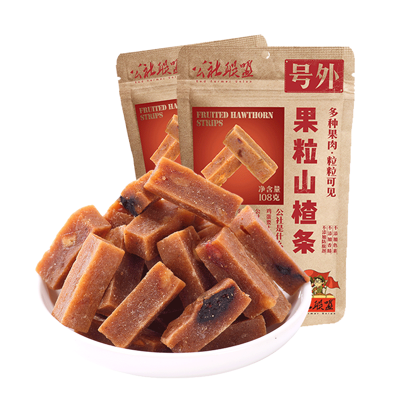 公社联盟 果粒山楂条 – 108克