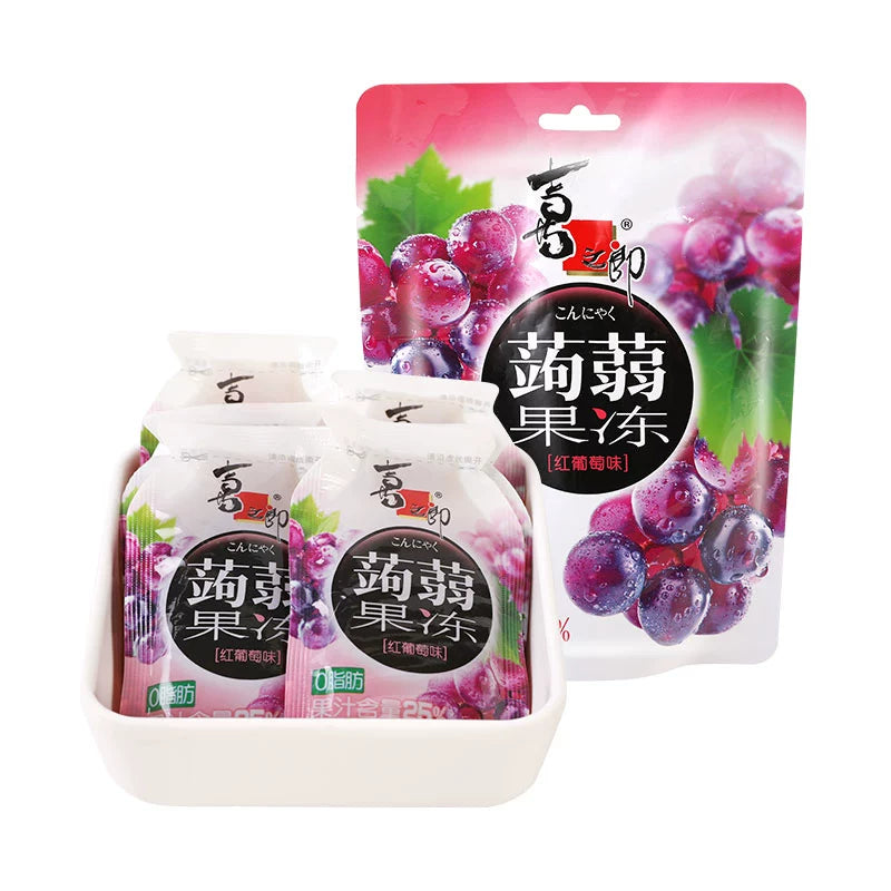 Xi Zhi Lang Konjac Jelly Red Grape Flavour – 120g
