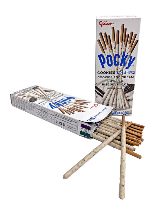 Glico Pocky Cookies And Cream Biscuit Sticks 40g