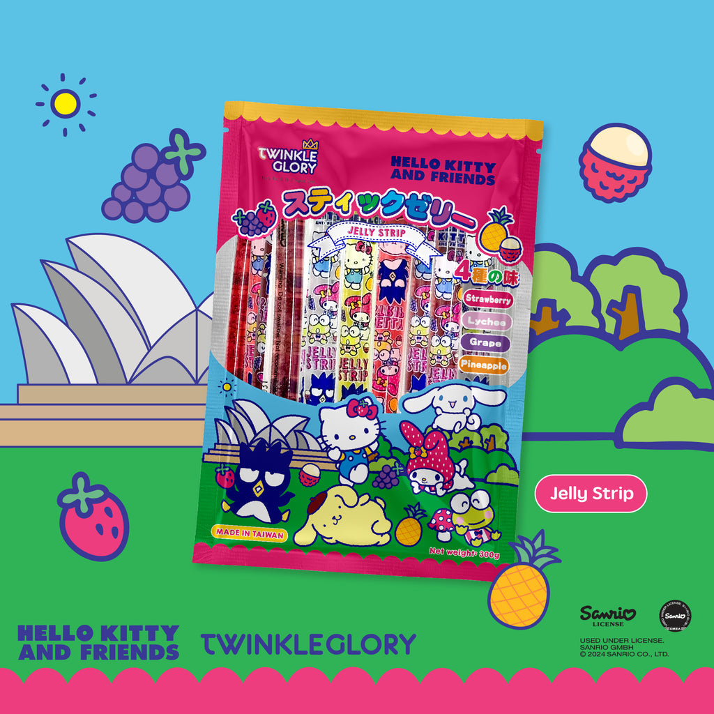 Twinkle Glory Hello Kitty and Friends Jelly Strip 300g