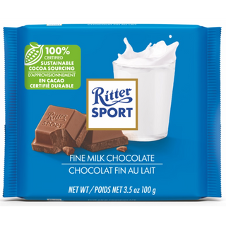 Ritter SPORT 阿尔卑斯白牛奶巧克力 100g