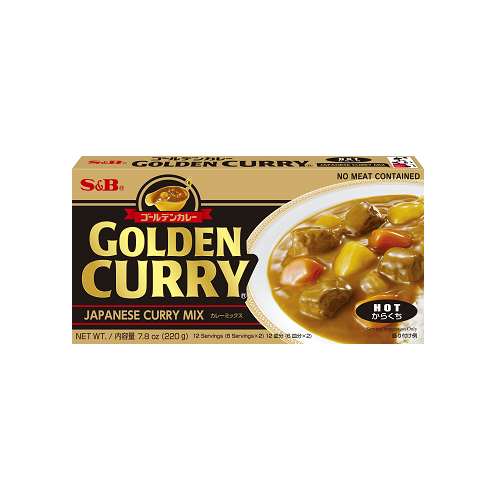 S&B Gloden Curry Japanese Curry Mix 220g- Hot