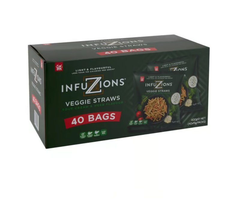 Majan’s Infuzions Veggie Straws (15 g x 40 pk)