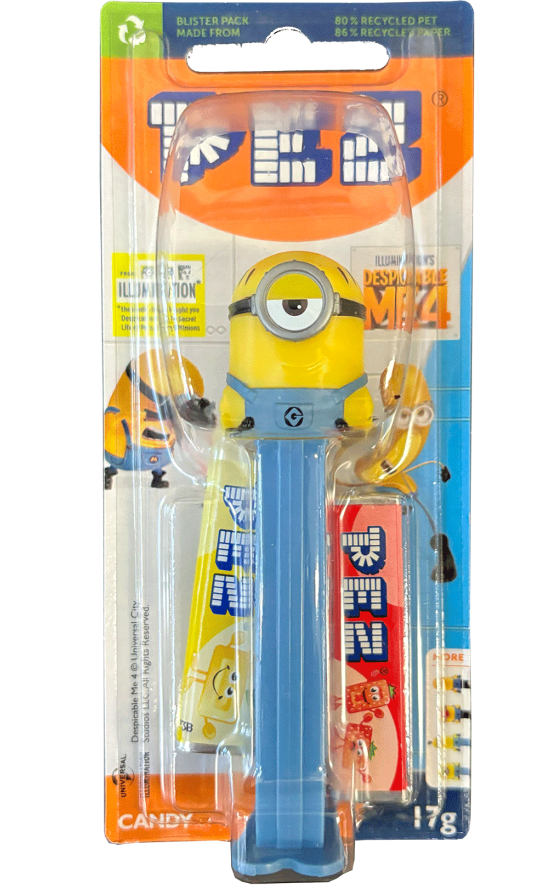Pez Despicable Me Despenser With 2 Candy Refills 17g