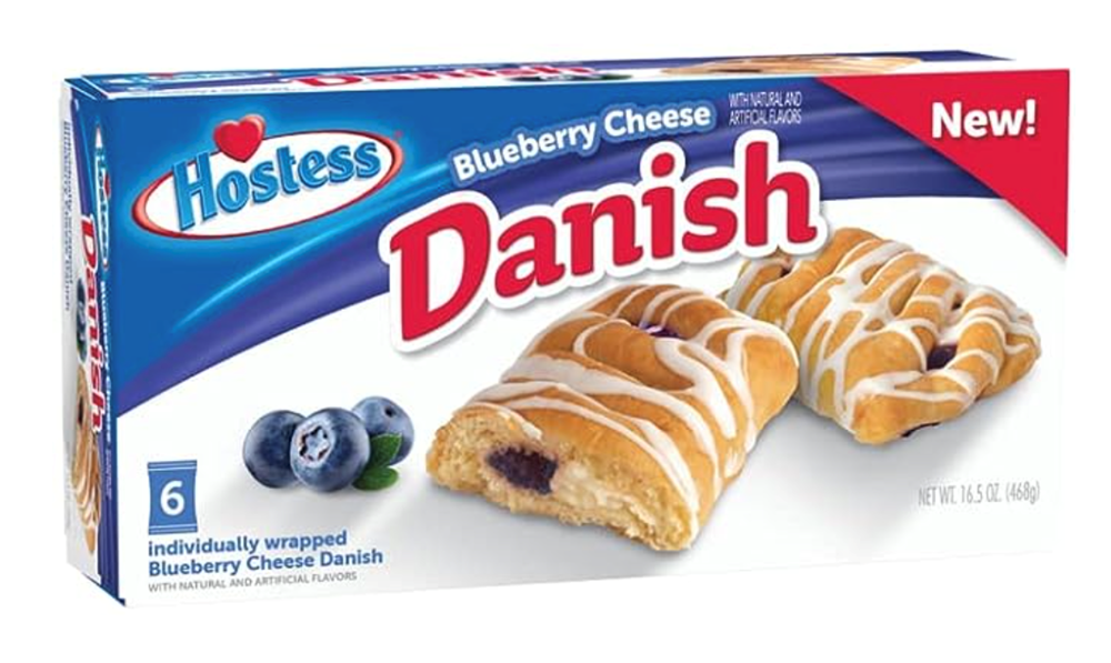 Hostess Blueberry Cheese Danish 6 Pack 468g