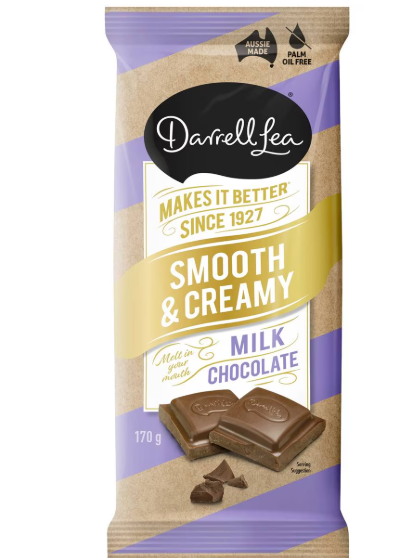Darrell Lea 牛奶巧克力块 – 170克