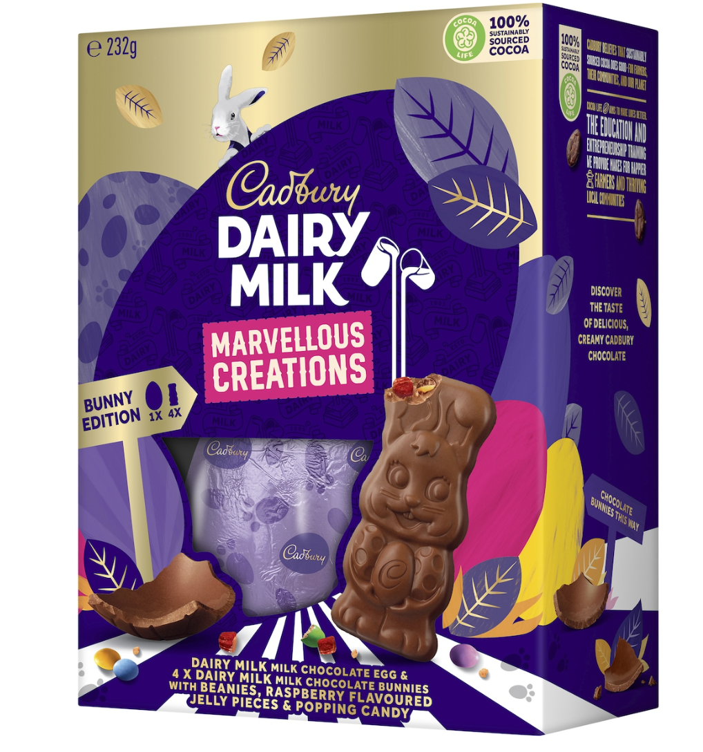 Cadbury 牛奶巧克力奇妙创意复活节蛋礼盒 (含巧克力兔)