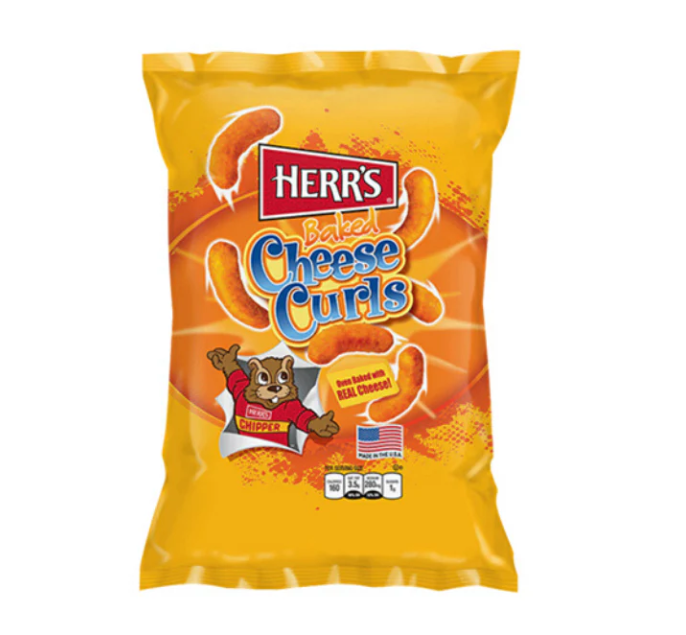 Herr's 烤制奶酪螺旋圈 – 184g