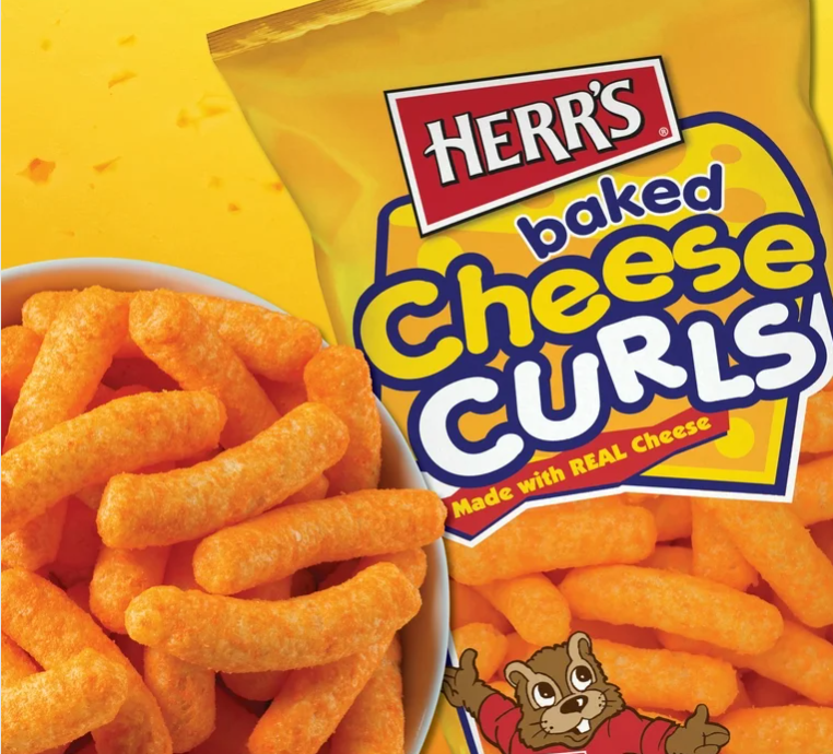 Herr's 烤制奶酪螺旋圈 – 184g