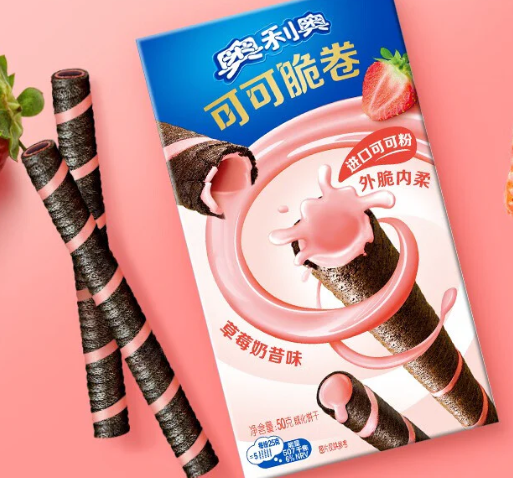Oreo Cocoa Crisp Roll Strawberry Milkshake Flavor – 51g