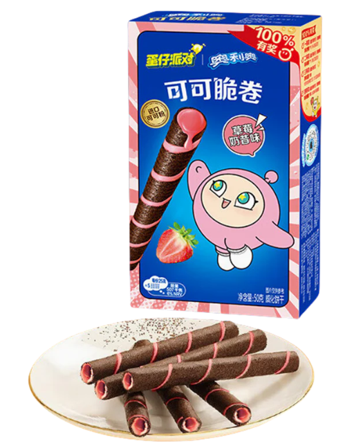 Oreo Cocoa Crisp Roll Strawberry Milkshake Flavor – 51g