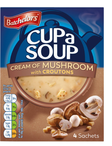 Batchelors 即食汤颗粒 蘑菇味 – 99克