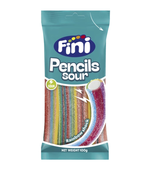 Fini 彩虹酸味软糖铅笔 100g